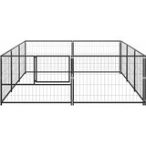  Kavez za pse crni 6 m² čelični | shoptok.hr