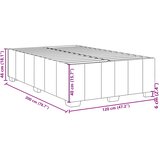  Okvir kreveta bez madraca svjetlosivi 120 x 200 cm od tkanine | shoptok.hr