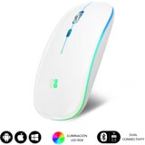 Subblim raton subblym led dvojno ravno miško belo, (21580349) | Shoptok.si