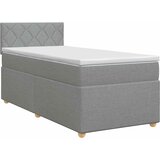  Boxspring krevet s madracem Svjetlosiva 80 x 200 cm Tkanina | shoptok.hr