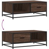  Stolić za kavu boja smeđeg hrasta 90x57x35 cm od drva i metala | shoptok.hr