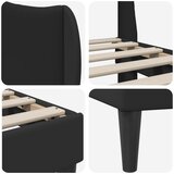  Okvir za krevet Crna 90 x 190 cm Umjetna koža - Jjedan | shoptok.hr