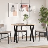  Blagovaonski stol Y-oblika 100x50x75,5 cm od borovine i čelik | shoptok.hr