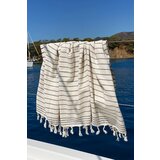 Lessentiel Maison Peškir za plažu Crno-Krem | ePonuda.com