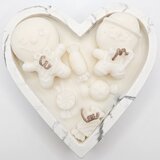 Svijeća Zimski Medenjak - Bijela / Srebrna / Zimska čarolija KP41299 | shoptok.hr