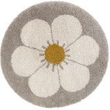 Nattiot Otroška preproga v svetlo sivi in kremno beli barvi ø 120 cm Bohemian Daisy - Nattiot