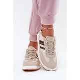 Boto EVENTO Women's Sneakers Made Of Eco Suede Leopard Beige Marinils | shoptok.hr
