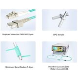  FO LC/UPC - SC/UPC MM OM3 DX LSZH Aqua 2.0mm 4769 Cene