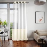  Curtain IRVETTE color white eyelets voile, velvet 140x250 ameliahome | shoptok.hr