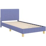  Krevet za djecu s uzglavljem Traper plava 90 x 190 cm tkanina | shoptok.hr