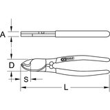 Ks Tools Rezalnik kablov, maks. Ø 10 mm, dolžina 160 mm | Shoptok.si