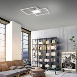 Lesnina-XXXL stropna led-svetilka asmin, srebrna, 2 x 16,5 w | Shoptok.si