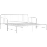 vidaXL Izvlečni posteljni okvir bel iz kovine 90x200 cm | Shoptok.si