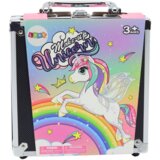 Beauty Set in a Suitcase Eyeshadows Glitters Nail Polishes Black | shoptok.hr