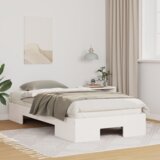 vidaXL Krevet s daskama s pohranom Bijelo Masivna borovina | shoptok.hr