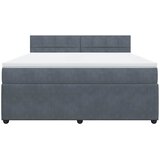  Krevet s oprugama i madracem tamnosivi 180x200 cm baršunasti | shoptok.hr
