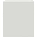 vidaXL Nočna omarica bela 34,5x39x44 cm jeklo | Shoptok.si
