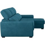 CARRYHOME KOTNA SEDEŽNA GARNITURA, mikrovlakna modra | Shoptok.si