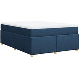  Krevet s oprugama i madracem plavi 160x200 cm od tkanine | shoptok.hr