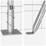  Vanjski Euro Ograda s Betonskom Podlogom 10 x 1,2 m Srebrna | shoptok.hr