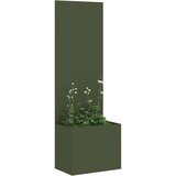  Vrtna sadilica s Dekorativnom Pločom Maslinovo zelena 50 x 140 cm | shoptok.hr