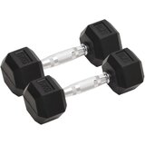  Jednoručni utezi 2 kom 10 kg ukupno lijevano željezo | shoptok.hr