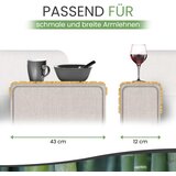 KOS DESIGN bambusov rjav pladenj za naslonjalo sedežne garniture | Shoptok.si
