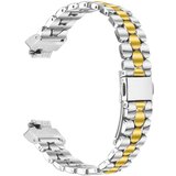 INF eleganten srebrn nerjaveče jeklen biserni zapestnica, združljiv s fitbit inspire/inspire 2/Inspire hr silver+gold, (5000116453) | Shoptok.si