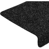 vidaXL Samolepilne podloge za stopnice 30 kosov črna 65x21x4 cm | Shoptok.si