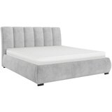 MID.YOU OBLAZINJENA POSTELJA 180 cm x 200 cm , les, tekstil, leseni material svetlo siva | Shoptok.si
