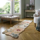 Flair Rugs svetlo rožnat ročno tkan volnen tekač 60x230 cm daphne shaped floral – | Shoptok.si