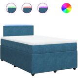 Maison Chic Box spring postelja - Vzmetna postelja z vzmetnico modra 120x190 cm žamet SL23676, (21880147) | Shoptok.si