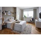 CARRYHOME POSTELJA BOXSPRING 160 cm x 200 cm , tekstil siva | Shoptok.si