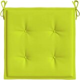 vidaXL Jastuci za vrtne stolice 2 kom zeleni 50 x 50 x 3 cm od tkanine | shoptok.hr