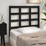 Maison Chic posteljno vzglavje - vzglavna omarica - nočna omarica črno 95,5x4x100 cm trdna borovina, (21705551) | Shoptok.si