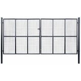  Vrtna vrata od mrežastog čelika 400x200 cm, siva | shoptok.hr
