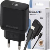 Beline OMREŽNI POLNILEC 1X USB-C 30W PD 3.0 + LIGHTNING KABEL ČRN, (21974725) Cene