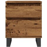 vidaXL Noćni ormarić boja staro drvo 40x35x50 cm konstruiranog drva | shoptok.hr
