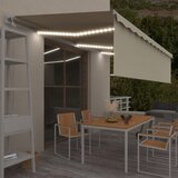 vidaXL Automatska tenda s roletom i senzorom LED 6 x 3 m krem Cijene