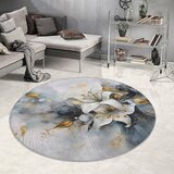 Mila Home modra/siva pralna okrogla preproga ø 80 cm golden lilly – | Shoptok.si