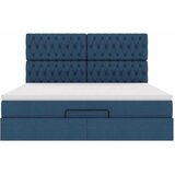  Otomanski krevet s madracem i LED plavi 180x200cm od tkanine | shoptok.hr