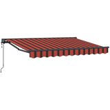 vidaXL Električni zložljiv senčnik Oranžna, Črna in Rumena 3,5 x 2 m, (5000252587) | Shoptok.si