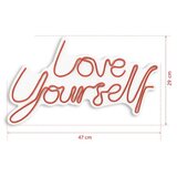 WALLXPERT dekorativna plastična led rasveta love yourself red | ePonuda.com