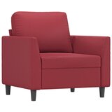 3-dijelni set sofa s jastucima boja vina od umjetne kože | shoptok.hr