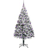 vidaXL Umjetno božićno drvce s 300 LED svjetlima Zelena 210 x 135 cm | shoptok.hr