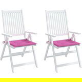  Blazine za vrtne stole 2 kosa roza 50x50x3 cm tkanina | Shoptok.si