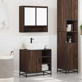 vidaXL 2-dijelni set kupaonskog namještaja boja smeđeg hrasta drveni | shoptok.hr