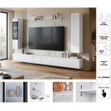P & B Dnevni Regal Veral Xxl, Bela, 5-Delni | Shoptok.si