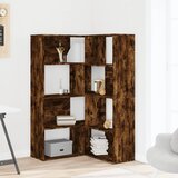  Kutni regal za knjige 4 razine boja hrasta 85x85x140 cm drveni | Eponuda.com