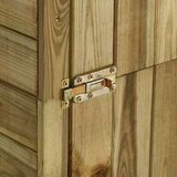 vidaXL vrtna lopa za drva in orodje borovina 253x80x170 cm | Shoptok.si